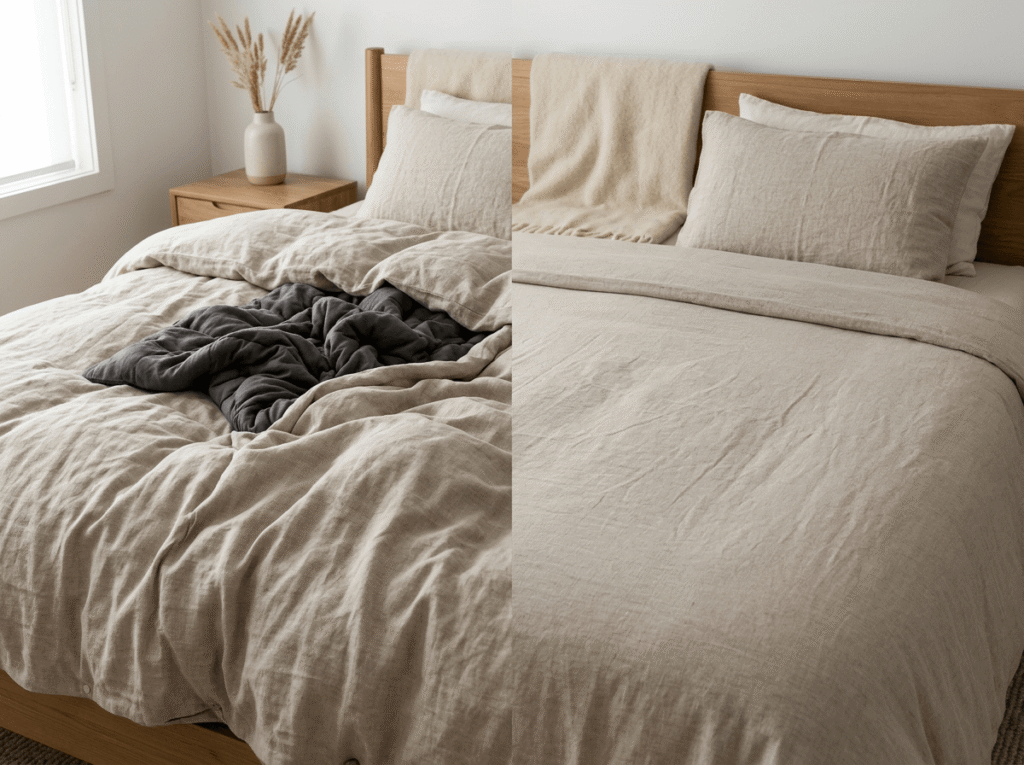 How to Keep a Weighted Blanket From Bunching Inside the Cover