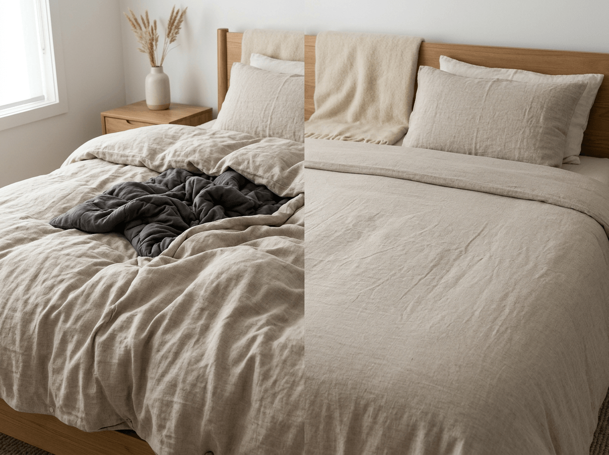How to Keep a Weighted Blanket From Bunching Inside the Cover